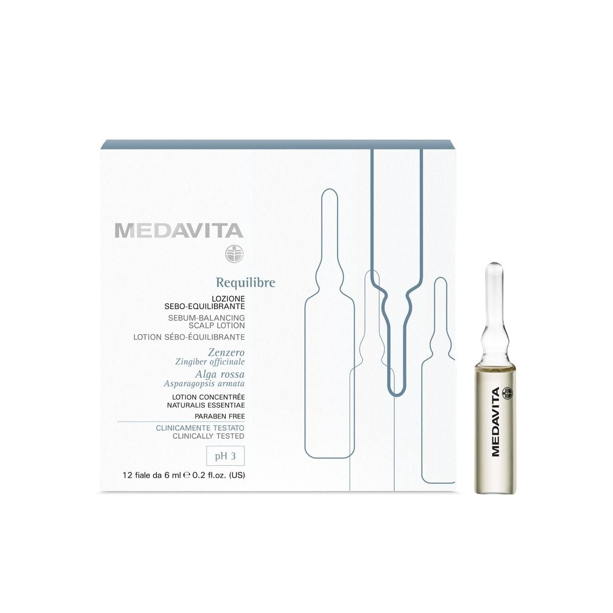 Medavita Requilibre Sebum-Balancing Scalp Lotion 12 x 6 ml