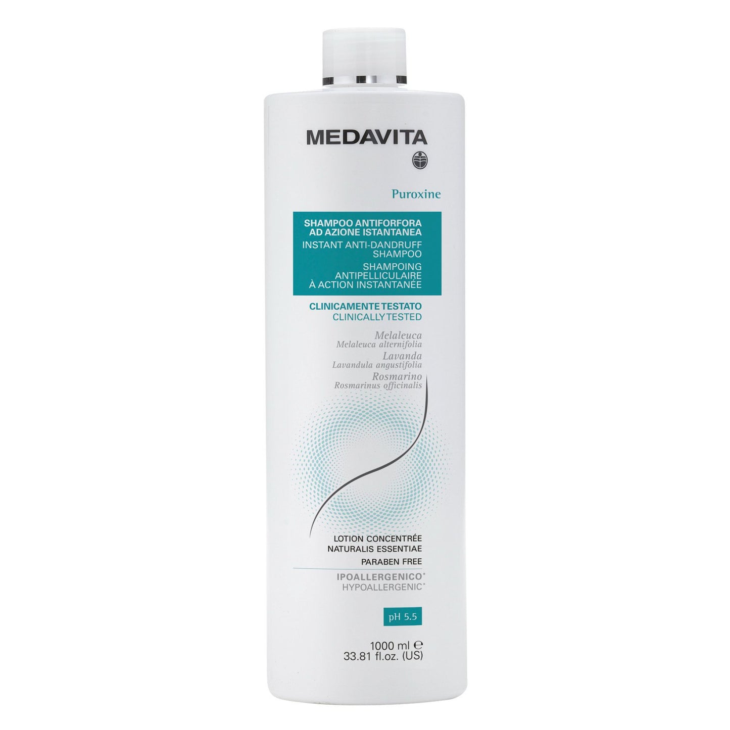 Medavita Puroxine Instant Anti-Dandruff Shampoo 1000 ml