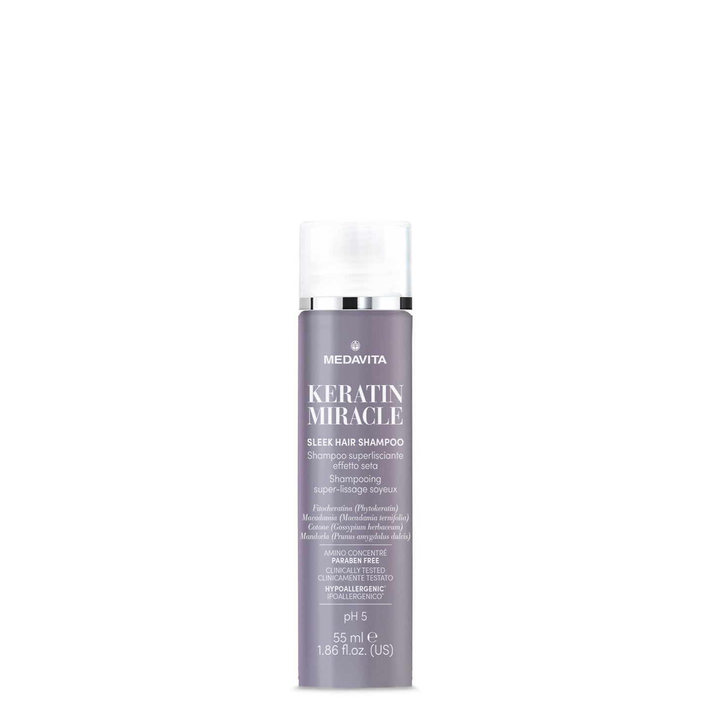 Medavita Keratin Miracle Sleek Hair Shampoo 55 ml