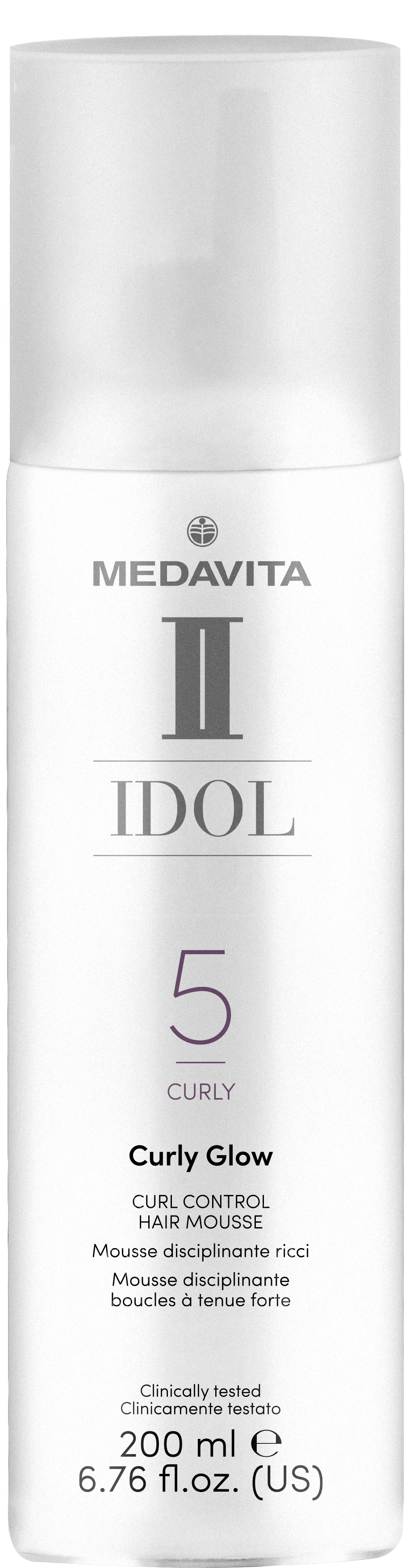Medavita Idol Curly Glow Curl Control Hair Mousse 200 ml