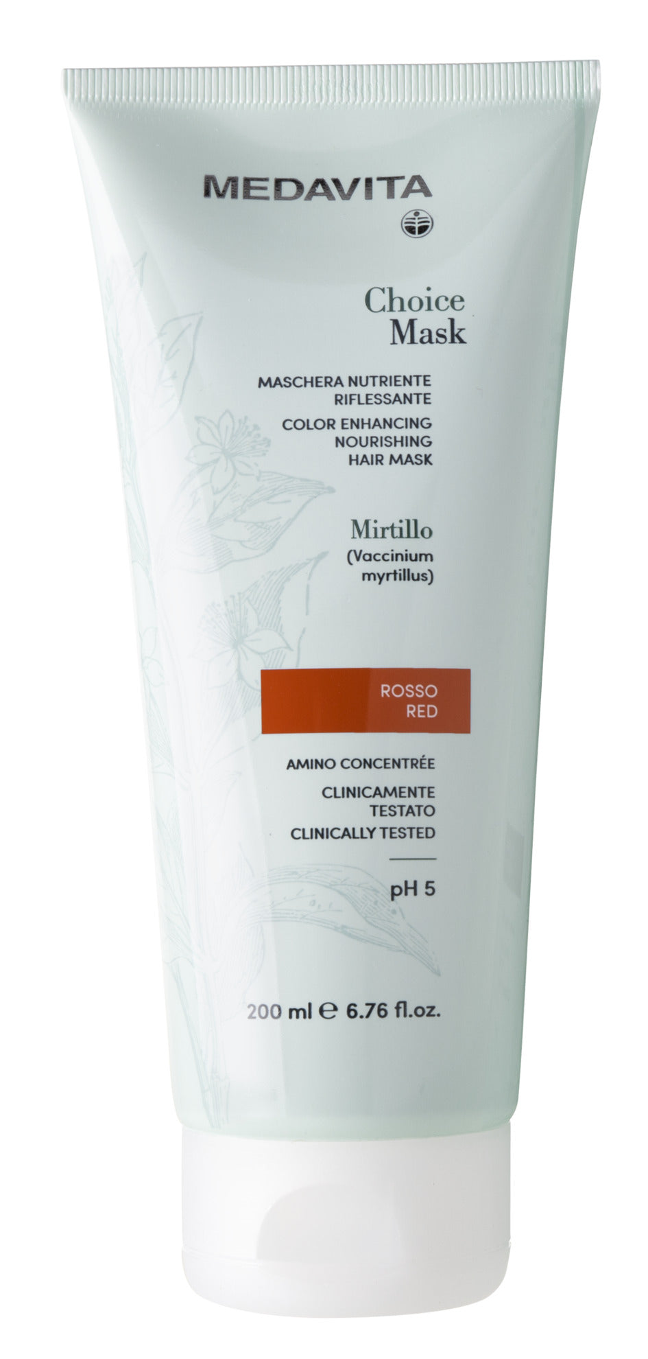 Medavita Choice Color Enhancing Hair Mask Red 200 ml