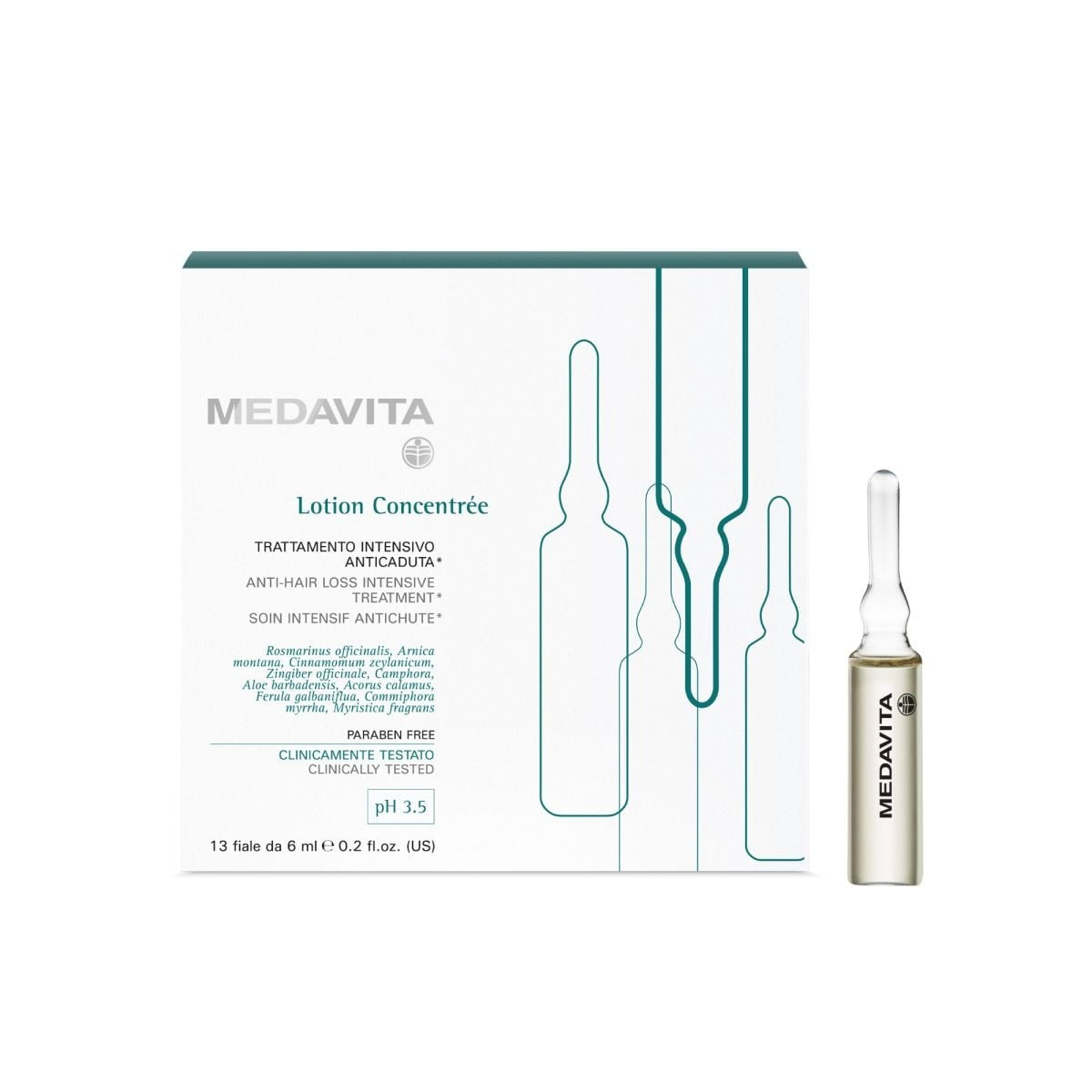 Medavita Lotion Concentrée Anti-Hair Loss Intensive Treatment 13 x 6 ml