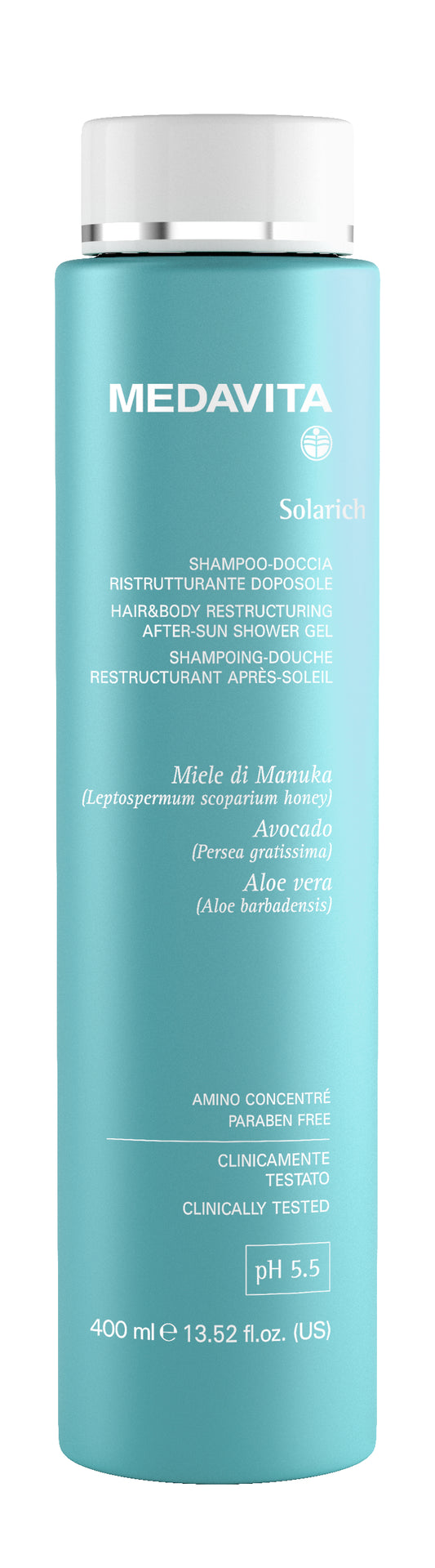 Medavita Solarich Hair&Body Restructuring After-Sun Shower Gel 400 ml