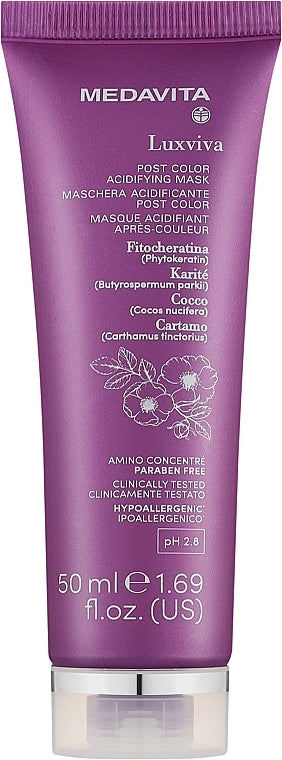 Medavita Luxviva Post Color Acidifying Mask 50 ml
