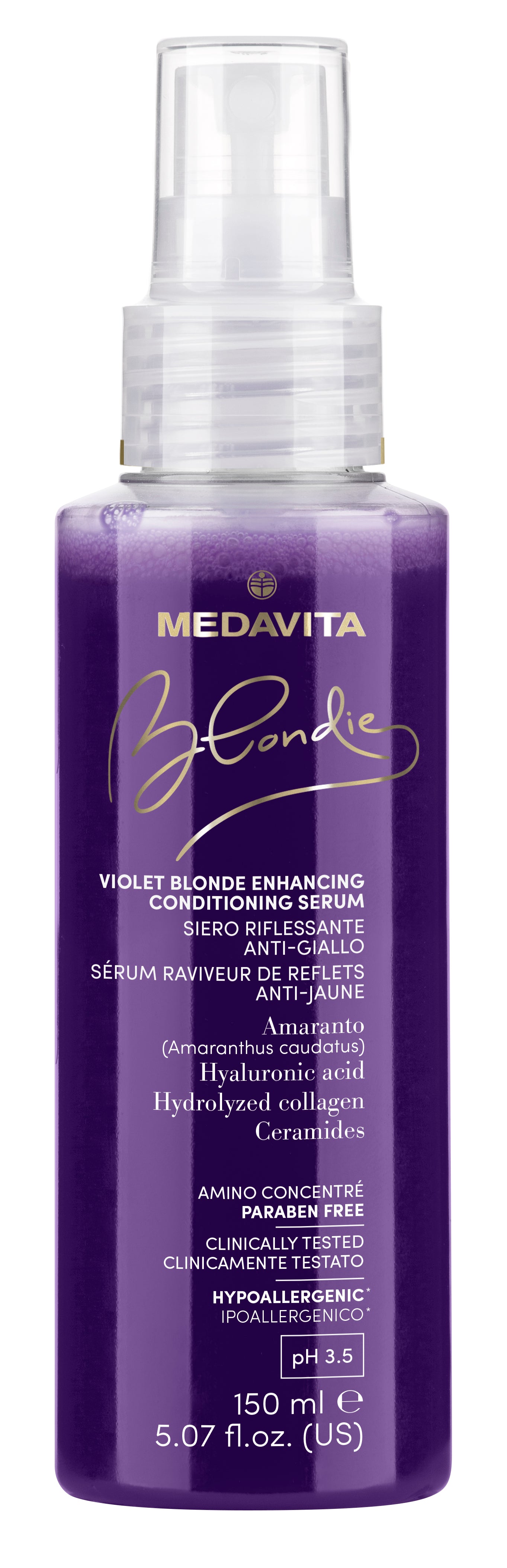 Medavita Blondie Violet Blonde Enhancing Conditioning Serum 150 ml