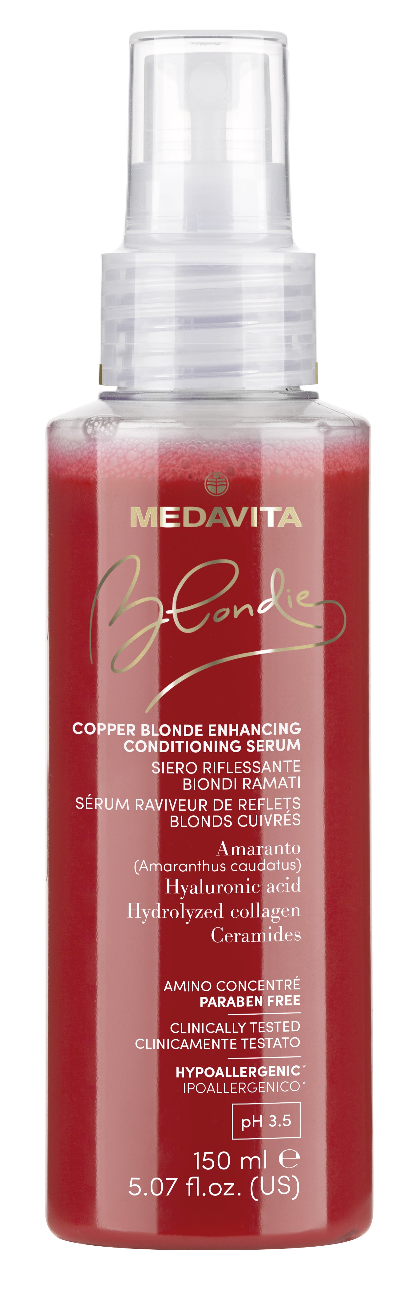 Medavita Blondie Copper Blonde Enhancing Conditioning Serum 150 ml