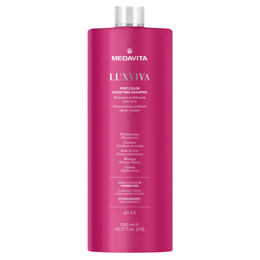 Medavita Luxviva Post Color Acidifying Shampoo 1250 ml