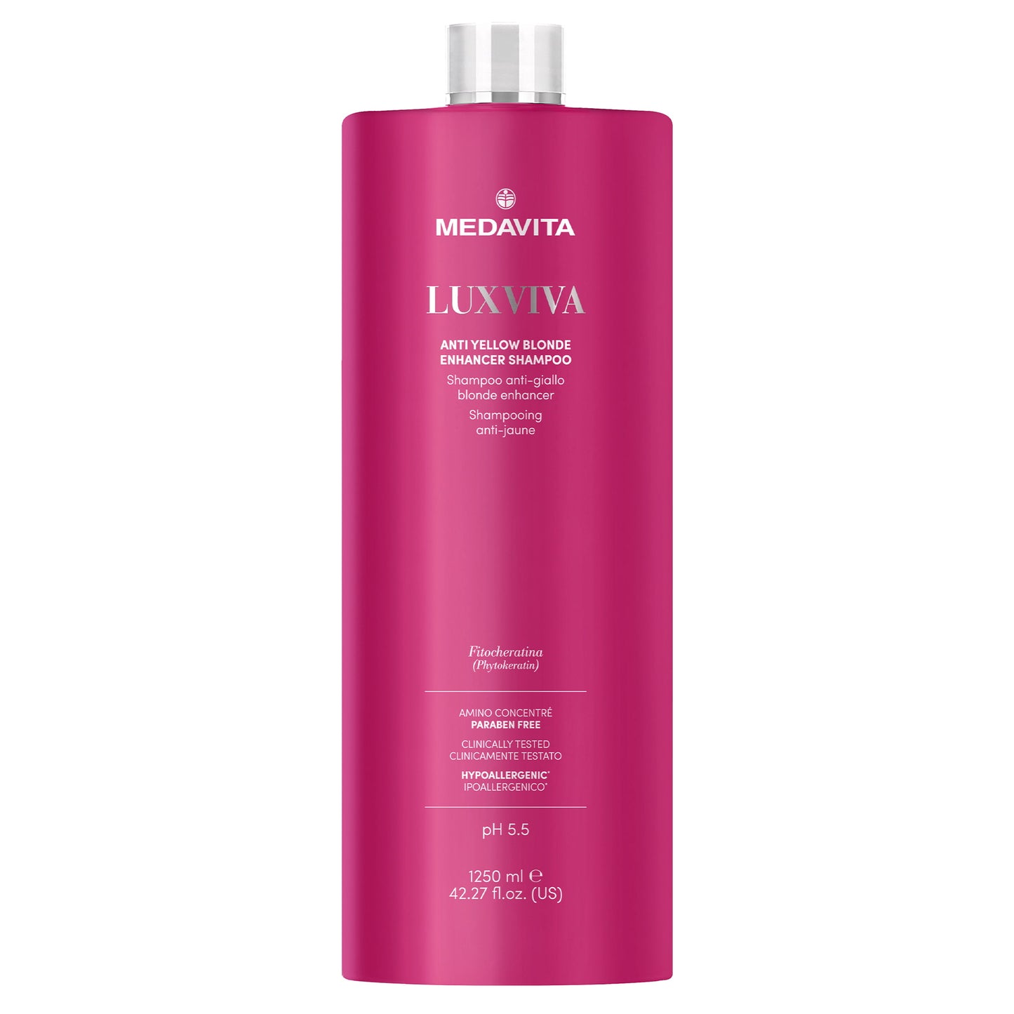 Medavita Luxviva Anti Yellow Blonde Enhancer Shampoo 1250 ml