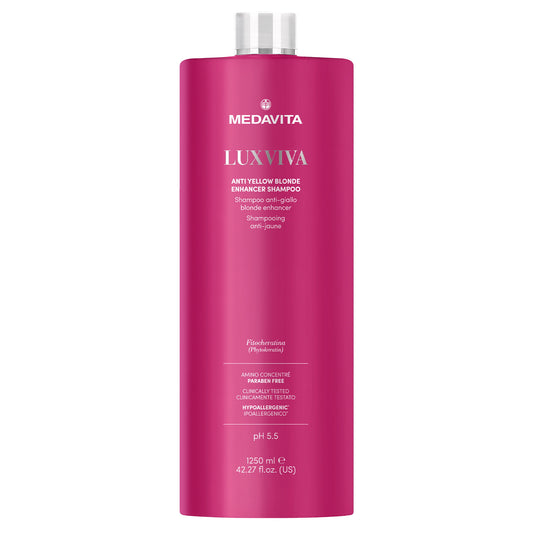 Medavita Luxviva Anti Yellow Blonde Enhancer Shampoo 1250 ml