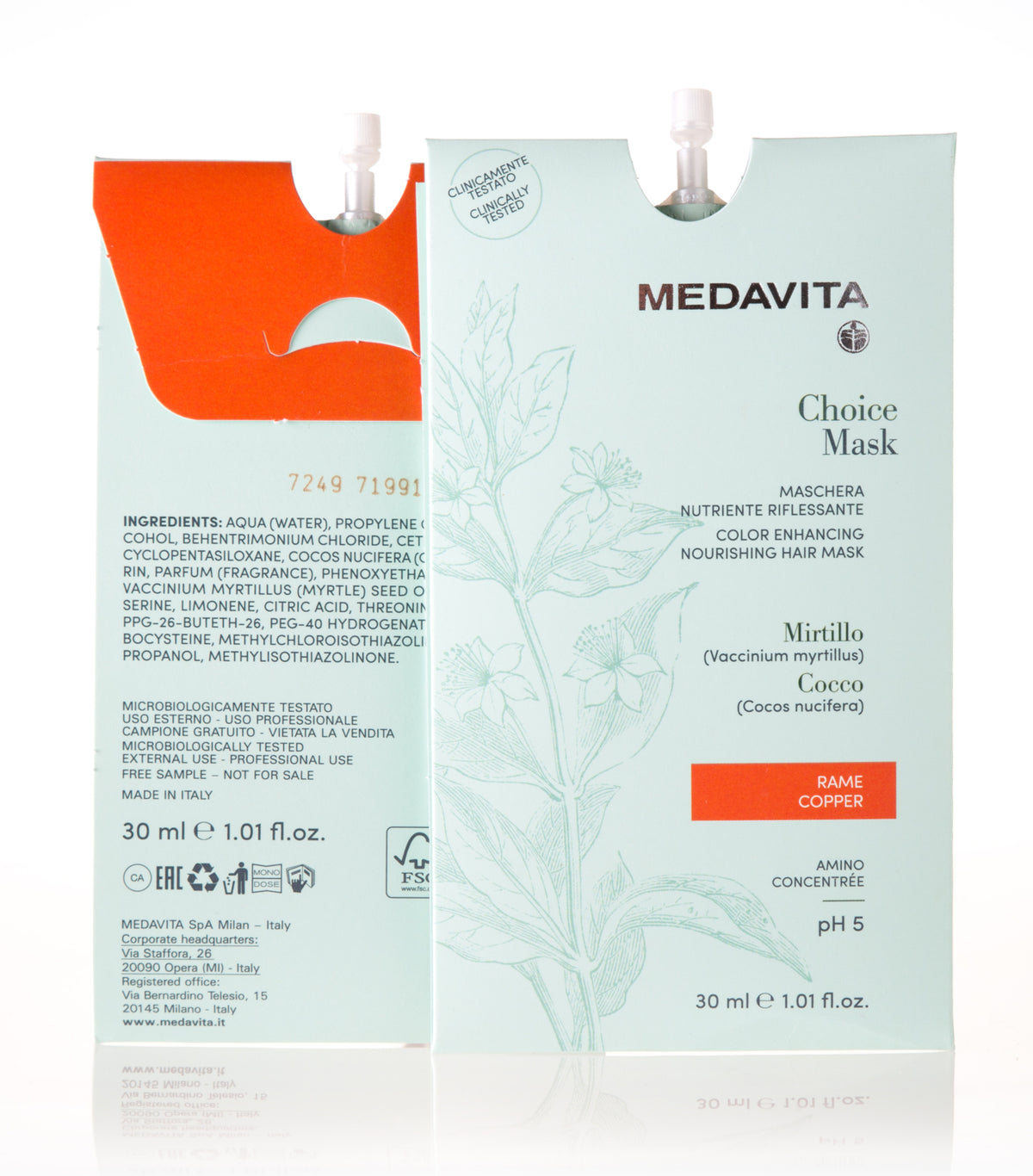 Medavita Choice Color Enhancing Hair Mask Copper 30 ml