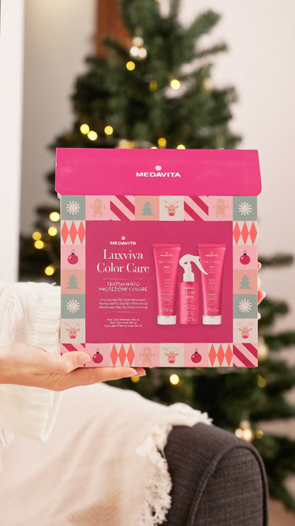 Medavita Luxviva Christmas Gift Set (Post Color Shampoo 150 ml+ Post Color Mask 150 ml+ Post Color Fluide 100 ml )
