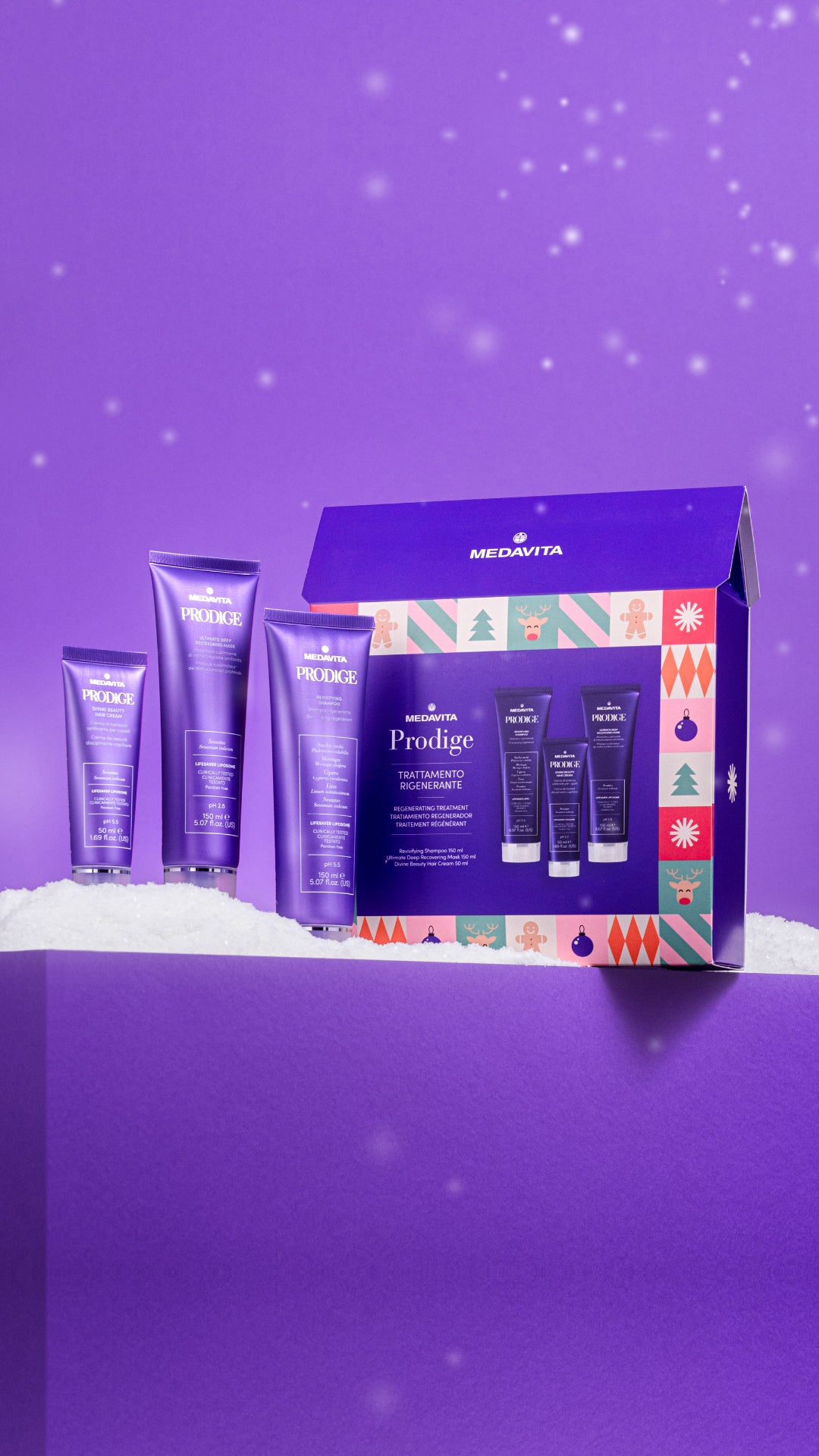 Medavita Luxviva Christmas Gift Set (Post Color Shampoo 150 ml+ Post Color Mask 150 ml+ Post Color Fluide 100 ml )