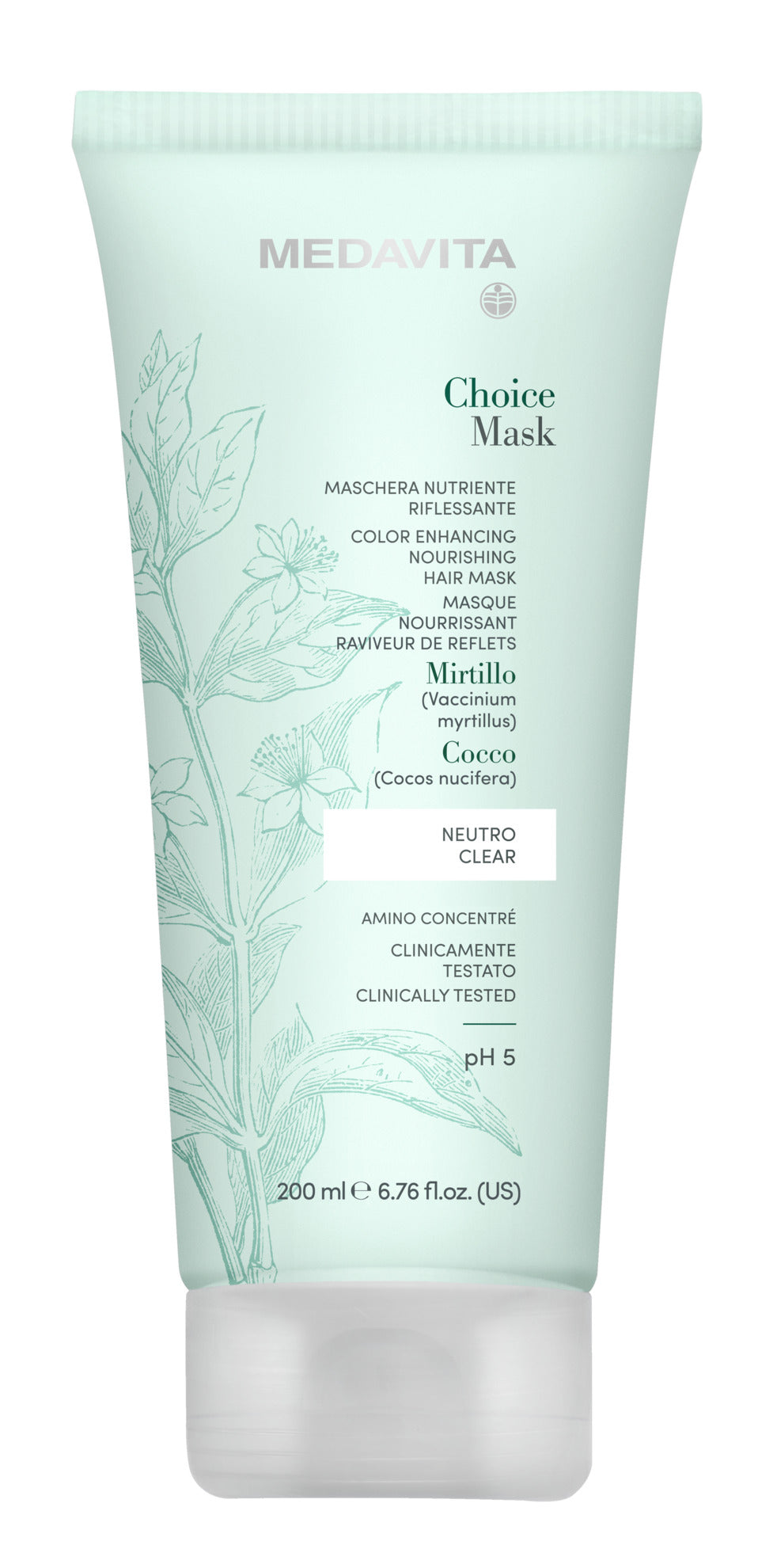 Medavita Choice Color Enhancing Hair Mask Clear 200 ml