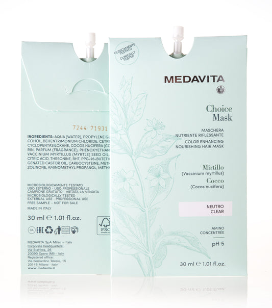 Medavita Choice Color Enhancing Hair Mask Clear 30 ml