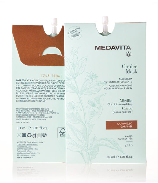 Medavita Choice Color Enhancing Hair Mask Caramel 30 ml