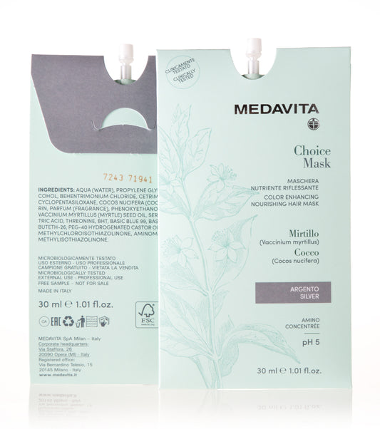 Medavita Choice Color Enhancing Hair Mask Silver 30 ml