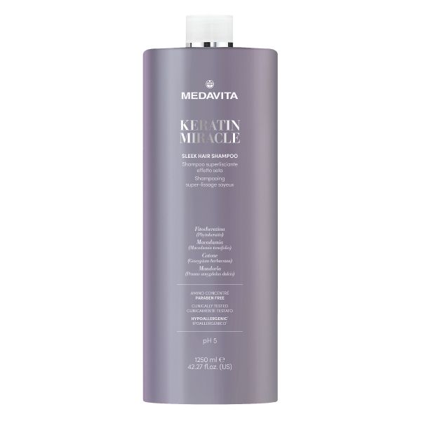 Medavita Keratin Miracle Sleek Hair Shampoo 1250 ml