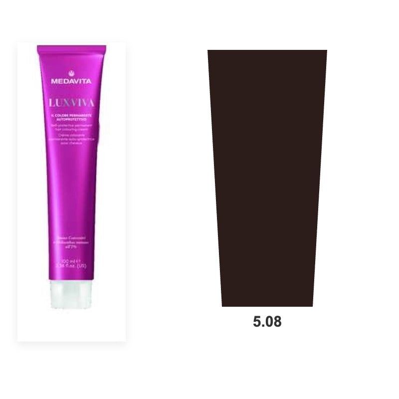 Medavita Self-protective Permanente Hair Coloring Cream 5.08