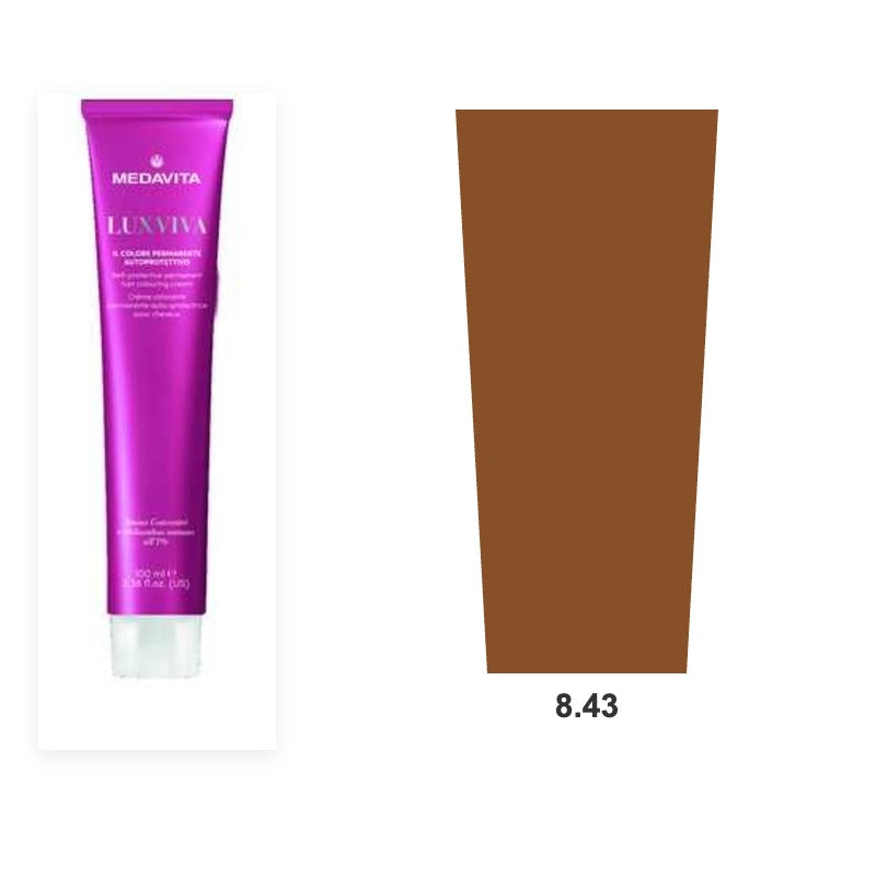 SELBSTSCHÜTZENDE DAUERHAFTE HAARFARB-CREME 8.43